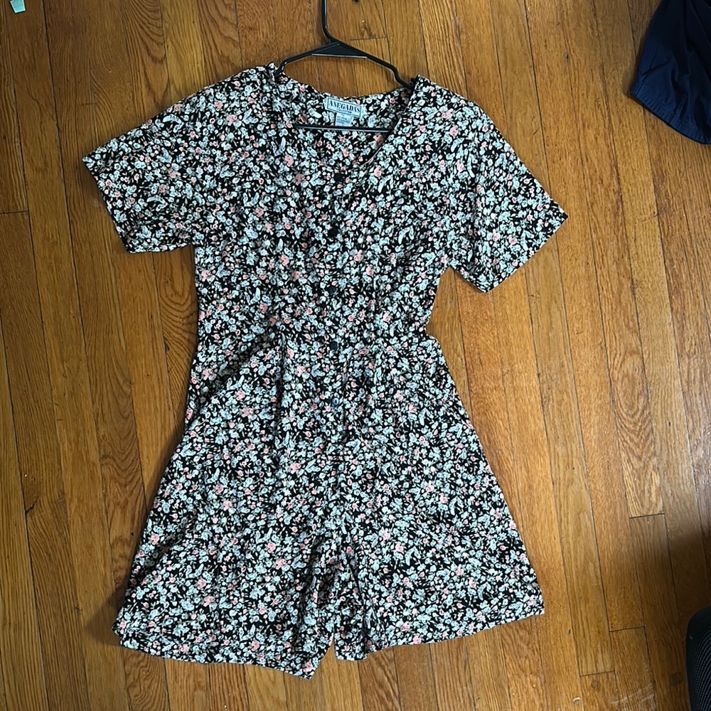Floral Short Sleeve Romper